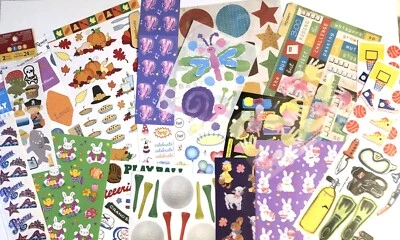 Scrapbooking & Papercraft Stickers & Punch-outs Large Lot  Kids, Sports, School - Image 1 of 4