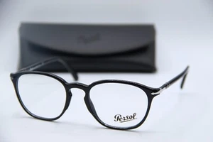 NEW PERSOL P 3178-V 95 BLACK SILVER AUTHENTIC EYEGLASSES W/CASE 52-20 - Picture 1 of 5