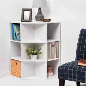 Room Essentials - Corner Cube Bookshelf White - Picture 1 of 5