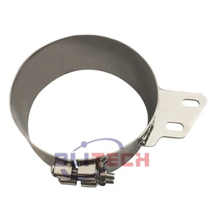 Peterbilt pilas escape 7" abrazadera de junta de trasero con soporte angular acero inoxidable - Imagen 1 de 3