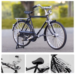 New Mini Bicycle Model Kit Miniature 1:10 Scale Retro Bicycle Alloy Bicycle Toy - Picture 1 of 11