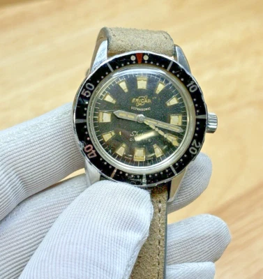 ENICAR SHERPA DIVETE Seapearl STEEL CALIBER 1034 Runs great! - Z12 - Image 1 of 4