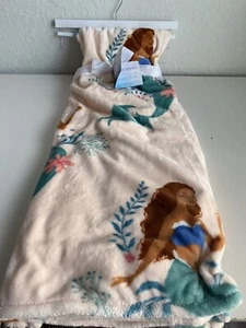 Disney Die kleine Meerjungfrau Live Action Film Plüsch Überwurf Decke 50 x 70 Zoll NEU - Bild 1 von 10