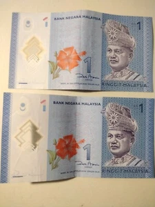 Paper Money Malaysia 1 Ringgit x2 - Picture 1 of 2