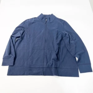 L.L. Bean Pullover Damen 3X Hoodie mit Reißverschluss leicht Stretch dunkelblau neu - Bild 1 von 7