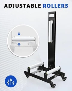 Wheel Cleaning Stand with Rollers Wheel Detailing Stand for Coating Polishing - Picture 1 of 18