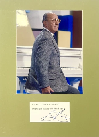 Sammy Cahn Signed Autograph Original Mounted Promo Photo COA Cover