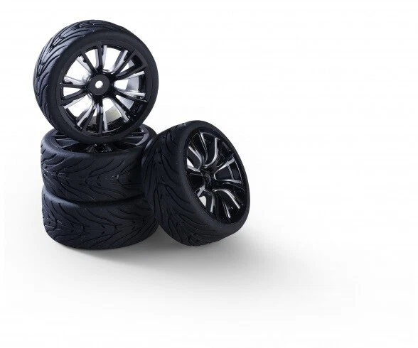 Carson 500900182 - 1:10 Räderset M-Design (4) silber/schw. - Neu - Bild 1 von 1