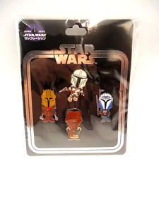 Star Wars Celebration Japan 2025 Pin Trading Mandalorian 4er Pack - Mando, Greef, etc - Bild 1 von 3