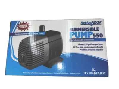 550 галлонов в час внутренний/наружный гидропонный насос активный Aqua Hydrofarm AAPW550 / 45 Вт - Изображение 1 из 4