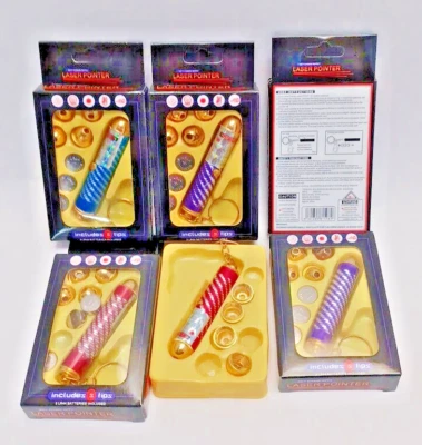 5-IN-1 KEYCHAIN LASER POINTER/PET TOY WITH 5 INTERCHANGEABLE TIPS  ( 6 PACK) - Image 1 of 4