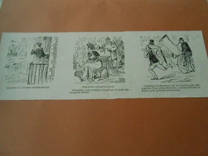 Caricature 1890 - Expo Horiculture distraction d'un arroseur trompé par la mode - Foto 1 di 1