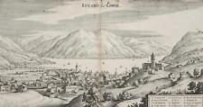 LUGANO - "Lugano. vul. Lowertz" - Merian - Kupferstich um 1640