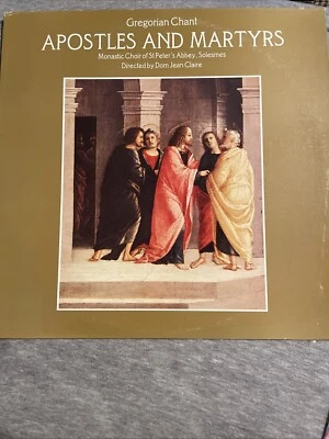 Monastic Choir of St. Peter's Abbey LP Gregorian Chant Apostles and Martyrs 1984 - Image 1 of 2