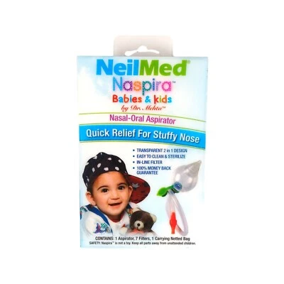 NeilMed Naspira Oral Aspirator Babies and Kids Stuffy Nose Relief NEW/SEALED - Image 1 of 2