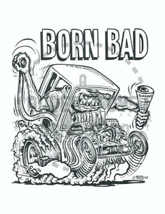 1965 - BORN BAD - ED "BIG DADDY" ROTH MONSTER COLORING BOOK POSTER - Picture 1 of 1