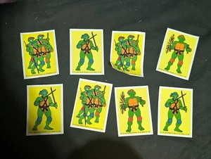 Lot Of 8 Vintage Teenage Mutant Ninja Turtles 1991 Mirage Surge Sticker Tmnt - Picture 1 of 4