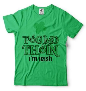St. Patrick's Day Funny Clover Men's Green Irish Pub Green tee shirt - Picture 1 of 10