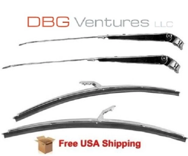 Brazos y escobillas pintados para limpiaparabrisas Chevrolet Camaro Pontiac Firebird SLV 1967-1969 Foto 1 de 1