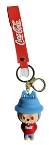 COCA COLA LABUBU THE MONSTERS DOLL KEYCHAIN FIGURE NEW - Picture 1 of 6