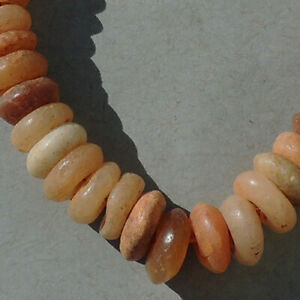 a 12 inch strand of ancient agate african stone beads mali #5028