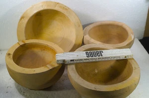4 Schalenrohlinge Drechseln Linde u. Birnbaum furztrocken und abgelagert - Bild 1 von 8