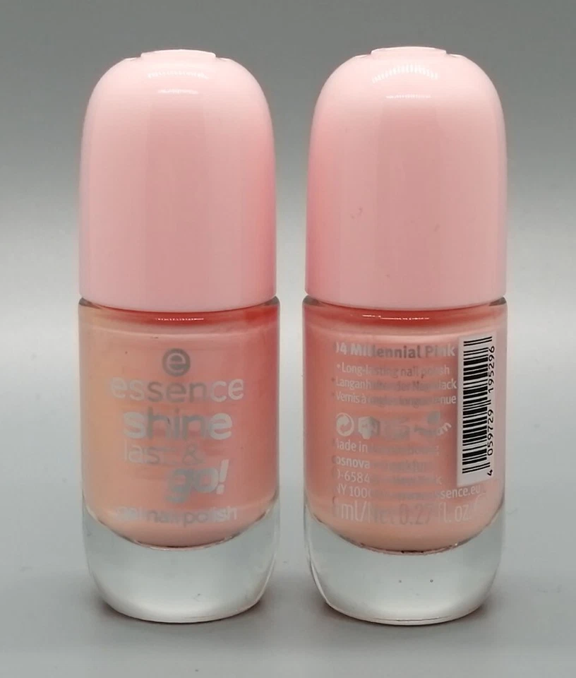 2x Essence: Gel Nail Polish - Nagellack - 04 Millennial Pink - 2x 8 ml - Bild 1 von 1