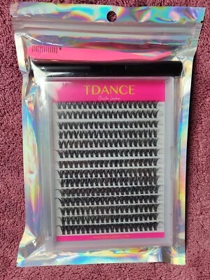 DIY Lash Extension 280 Pcs TDance Lash Clusters Kit /Bond & Seal Natural 9-16mm  - Image 1 of 4