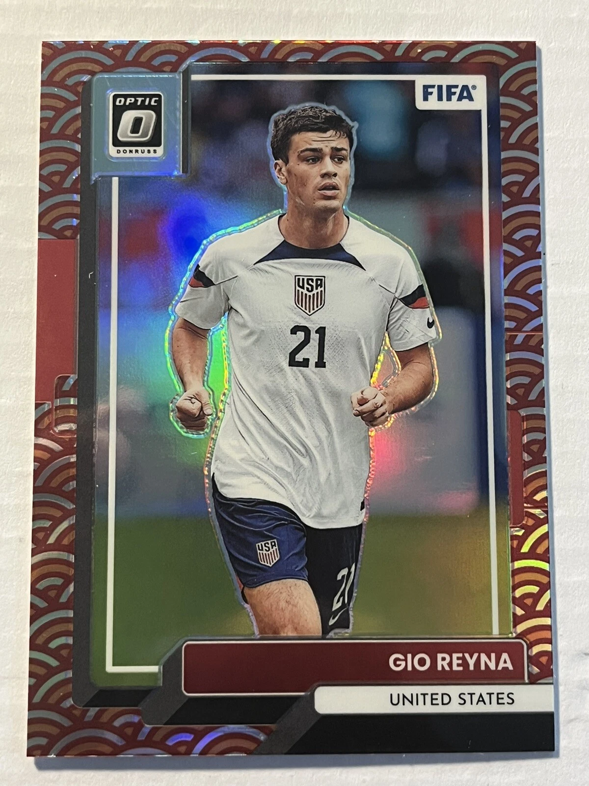 2022-23 Donruss FIFA Gio Reyna Photon Optic Parallel United States USA USMNT