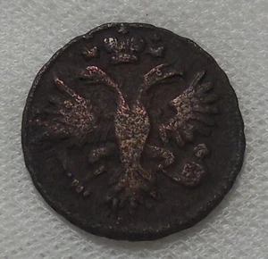 MONETA 1/2 KOPEK 1734 RUSSIA DENGA - Foto 1 di 2