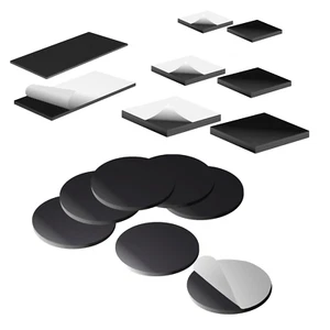 Magnetplättchen Selbstklebend Magnetfolie Rund Scheiben Quader Magnet Bases  - Bild 1 von 12