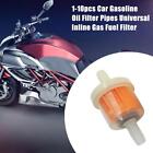 1-10pcs Car Gasoline Oil Filter Pipes Universal Inline GasFuel Filter Q0Y5