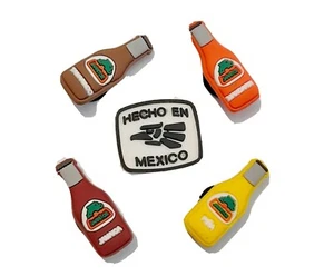¡Hecho en México! ¡Dijes para zapatos! ¡Juego de 5 piezas! ¡NUEVO! ¡COCODRILO COMPATIBLE! - Imagen 1 de 2