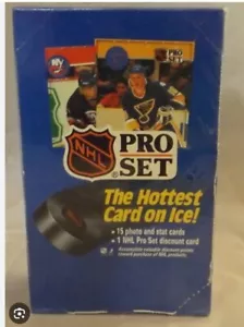 1990-1991 Pro Set Serie 1 Caja de Hockey 36 Paquetes Sellado de Fábrica Edición Premier! - Imagen 1 de 1