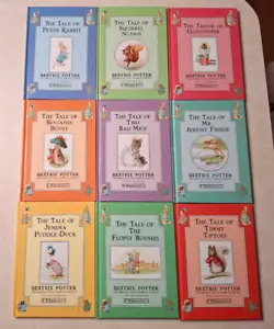 Beatrix Potter Peter Rabbit Books Lot of 9 Frederick Warne 1992 Hardcover - Picture 1 of 16