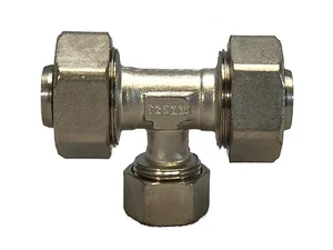 RapidAir Maxline M8014 Compressed Air Piping 3/4" x 1/2" Tubing Reducing Tee - Picture 1 of 3