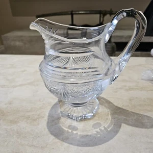 Antiker schwerer geschliffener Glaskrug Anfang 20. Jahrhundert - Bild 1 von 8