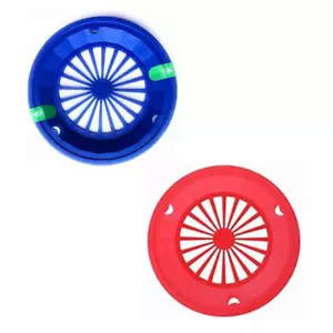 8 PK Paper Plate Holders - 4 Red & 4 Blue - Camping, Parties, BBQ - Reusable - Picture 1 of 3