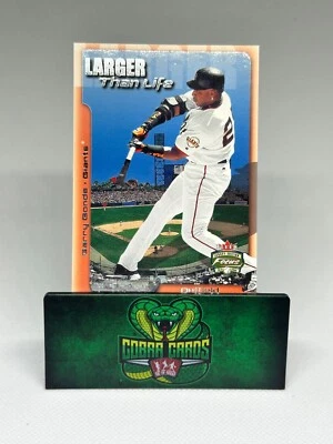 2002 Barry Bonds Fleer Focus Larger Than Life Insert 9 of 20 LTL - Image 1 of 2