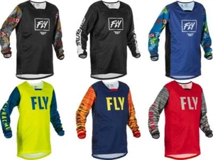 Fly Racing Youth Kinetic Rebel Wave Motocross Jersey MX/ATV/BMX Riding Shirt '22 - Picture 1 of 14