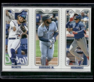 2022 Topps Opening Day - Triple Play # Bichette /Guerrero Jr. /Hernandez Jays - Picture 1 of 2