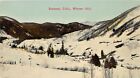 H32/ Stunner Colorado Postcard Winter Snow 1913 Valley Mountians