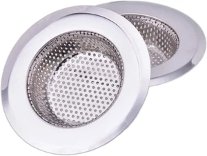  Sink Basket Strainer, Large (Pack of 2) 4.5 Inch Diameter Rim Heavy Duty  - Picture 1 of 6