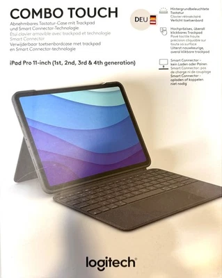 Logitech Combo Touch Tastatur-Case für iPad Pro 11 Zoll (1., 2., 3. und 4. Gener - Bild 1 von 3