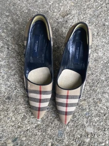 Vintage BURBERRY Women Heel Size 5.5 - Picture 1 of 10