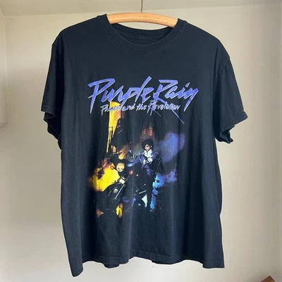 Prince Purple Rain T-Shirt Size XL Music Band Graphic Tee Broken In - Image 1 of 4