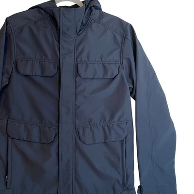 Banana Republic женщин синий с капюшоном поле куртка - размер маленький - Изображение 1 из 4