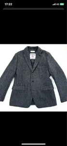 BEAUTY&YOUTH UNITED ARROWS Harris Tweed Tailored Jacket L Herringbone - Picture 1 of 11