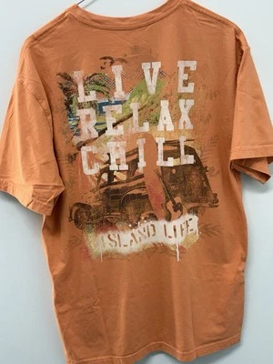 Camiseta de algodón para hombre Margaritaville Tasso Elba manga corta Island Life M Foto 1 de 4