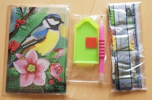 Diamond-Painting-Bild "Ideen mit Herz" Meise OVP mit Werkzeug - Bild 1 von 1